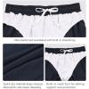 imagebaleaf Mens 7 Running Shorts with Mesh Liner Zipper Pocket for Athletic Workout GymNavy