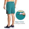 imagebaleaf Mens 7 Running Shorts with Mesh Liner Zipper Pocket for Athletic Workout GymTeal