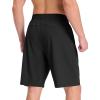imagebaleaf Mens Athletic Running Shorts 9 Quick Dry Workout Shorts Lightweight Sports Gym Shorts with Zipper PocketsBlack