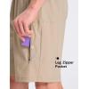 imagebaleaf Mens Athletic Running Shorts 9 Quick Dry Workout Shorts Lightweight Sports Gym Shorts with Zipper PocketsKhaki