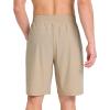 imagebaleaf Mens Athletic Running Shorts 9 Quick Dry Workout Shorts Lightweight Sports Gym Shorts with Zipper PocketsKhaki