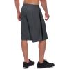 imagebaleaf Mens Basketball Shorts Long with Zipper Pockets Quick Dry Workout Training Drawstrings 11Gray