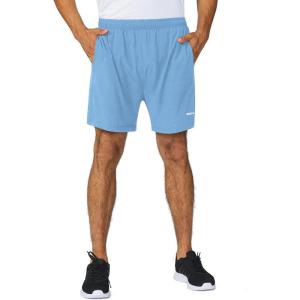 imagebaleaf Mens 5 Running Athletic Shorts for Workout Gym Tennis Sports Lightweight Quick Dry with Zipper PocketAshleigh Blue