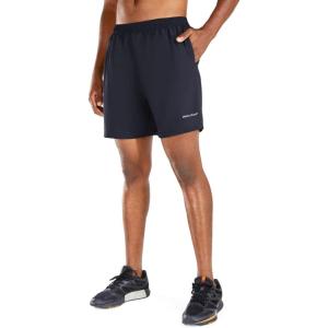 imagebaleaf Mens 5 Running Athletic Shorts for Workout Gym Tennis Sports Lightweight Quick Dry with Zipper PocketNavy