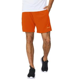 imagebaleaf Mens 5 Running Athletic Shorts for Workout Gym Tennis Sports Lightweight Quick Dry with Zipper PocketOrange