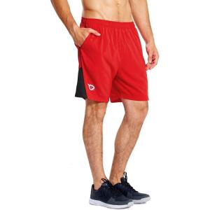 imagebaleaf Mens 7 Running Shorts with Mesh Liner Zipper Pocket for Athletic Workout GymRed