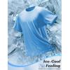 imagebaleaf Mens Cooling Running Shirts Short Sleeve Workout Athletic TShirts UPF 50 Sun Protection Quick Dry Moisture WickingBlue