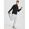 imagebaleaf Mens Fleece Thermal Long Sleeve Shirt Cold Weather Workout Tops Moisture Wicking Running ShirtBlack