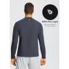imagebaleaf Mens Fleece Thermal Long Sleeve Shirt Cold Weather Workout Tops Moisture Wicking Running ShirtDark Grey