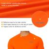 imagebaleaf Mens Running Workout Shirts Short Sleeve Athletic TShirt Quick DryA005fluorescent Orange