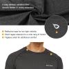 imagebaleaf Mens Running Workout Shirts Short Sleeve Athletic TShirt Quick DryA014heather Black
