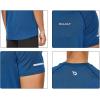 imagebaleaf Mens Running Workout Shirts Short Sleeve Athletic TShirt Quick DryA015heather Blue