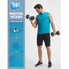 imagebaleaf Mens Sleeveless Shirts Gym Workout Tank Tops Swim Muscle T Shirt Quick Dry Sun Protection UPF 50 Athletic SportAqua Blue