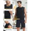 imagebaleaf Mens Sleeveless Shirts Gym Workout Tank Tops Swim Muscle T Shirt Quick Dry Sun Protection UPF 50 Athletic SportBlack