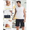 imagebaleaf Mens Sleeveless Shirts Gym Workout Tank Tops Swim Muscle T Shirt Quick Dry Sun Protection UPF 50 Athletic SportWhite