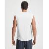 imagebaleaf Mens Sleeveless Shirts Gym Workout Tank Tops Swim Muscle T Shirt Quick Dry Sun Protection UPF 50 Athletic SportWhite