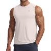 imagebaleaf Mens Sleeveless Shirts Gym Workout Tank Tops Swim Muscle T Shirt Quick Dry Sun Protection UPF 50 Athletic SportLight Brown