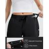 imagebaleaf Womens 35 Running Shorts Quick Dry with Zipper Pocket Liner Shorts Gym WorkoutBlack