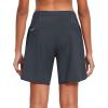imagebaleaf Womens 7 Long Running Athletic Shorts with Liner High Waist Workout Gym Quick Dry Soft Split Leg Zipper PocketGrey