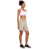 imagebaleaf Womens 7 Long Running Athletic Shorts with Liner High Waist Workout Gym Quick Dry Soft Split Leg Zipper PocketKhaki
