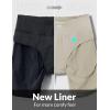 imagebaleaf Womens 7 Long Running Athletic Shorts with Liner High Waist Workout Gym Quick Dry Soft Split Leg Zipper PocketKhaki