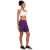 imagebaleaf Womens 7 Long Running Athletic Shorts with Liner High Waist Workout Gym Quick Dry Soft Split Leg Zipper PocketPurple