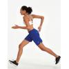 imagebaleaf Womens 7 Long Running Athletic Shorts with Liner High Waist Workout Gym Quick Dry Soft Split Leg Zipper PocketRoyal Blue