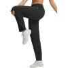 imagebaleaf Womens Barrel Pants with Pockets Drawstring Athletic Quick Dry Adjustable Cuff Wide Leg Tapered Fit Casual SweatpantsBlack