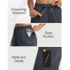 imagebaleaf Womens Barrel Pants with Pockets Drawstring Athletic Quick Dry Adjustable Cuff Wide Leg Tapered Fit Casual SweatpantsDark Gray
