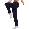 imagebaleaf Womens Barrel Pants with Pockets Drawstring Athletic Quick Dry Adjustable Cuff Wide Leg Tapered Fit Casual SweatpantsNavy Blue