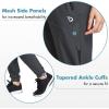 imagebaleaf Womens Joggers Running Pants Quick Dry Lightweight Workout with Zipper Pockets Drawstring Hiking Travel GymDarkgraypants