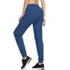 imagebaleaf Womens Joggers Running Pants Quick Dry Lightweight Workout with Zipper Pockets Drawstring Hiking Travel GymVallartabluepants