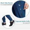 imagebaleaf Womens Joggers Running Pants Quick Dry Lightweight Workout with Zipper Pockets Drawstring Hiking Travel GymVallartabluepants