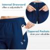 imagebaleaf Womens Joggers Running Pants Quick Dry Lightweight Workout with Zipper Pockets Drawstring Hiking Travel GymYalebluepants