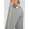 imagebaleaf Womens Pants with Zipper Pockets Stretch Golf Pants High Waist Travel Athletic Work Casual UPF50Grey