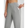 imagebaleaf Womens Pants with Zipper Pockets Stretch Golf Pants High Waist Travel Athletic Work Casual UPF50Grey