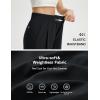 imagebaleaf Womens Track Pants Lightweight Athletic Travel Wide Leg Pants with Pockets 30 Work Lounge Loose Fit UPF50Black