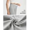 imagebaleaf Womens Track Pants Lightweight Athletic Travel Wide Leg Pants with Pockets 30 Work Lounge Loose Fit UPF50Gray