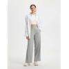 imagebaleaf Womens Track Pants Lightweight Athletic Travel Wide Leg Pants with Pockets 30 Work Lounge Loose Fit UPF50Gray
