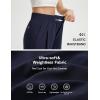 imagebaleaf Womens Track Pants Lightweight Athletic Travel Wide Leg Pants with Pockets 30 Work Lounge Loose Fit UPF50Navy Blue