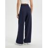 imagebaleaf Womens Track Pants Lightweight Athletic Travel Wide Leg Pants with Pockets 30 Work Lounge Loose Fit UPF50Navy Blue