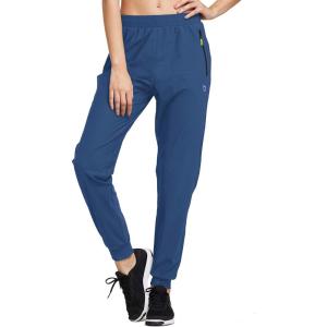 imagebaleaf Womens Joggers Running Pants Quick Dry Lightweight Workout with Zipper Pockets Drawstring Hiking Travel GymVallartabluepants
