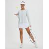 imagebaleaf Womens Running Sun Shirts Long Sleeve UPF 50 Workout Tops UV Athletic Split Back Quick Dry LightweightCool Gray