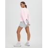 imagebaleaf Womens Running Sun Shirts Long Sleeve UPF 50 Workout Tops UV Athletic Split Back Quick Dry LightweightLight Pink