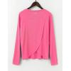 imagebaleaf Womens Running Sun Shirts Long Sleeve UPF 50 Workout Tops UV Athletic Split Back Quick Dry LightweightPink