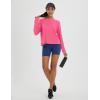 imagebaleaf Womens Running Sun Shirts Long Sleeve UPF 50 Workout Tops UV Athletic Split Back Quick Dry LightweightPink