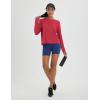 imagebaleaf Womens Running Sun Shirts Long Sleeve UPF 50 Workout Tops UV Athletic Split Back Quick Dry LightweightRed