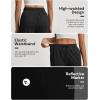 imagebaleaf 22 Wide Leg Pants for Women Capri Sweatpants Pant Cropped Lightweight Quick Dry Petite Pant with Pockets Loose FitBlack