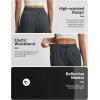 imagebaleaf 22 Wide Leg Pants for Women Capri Sweatpants Pant Cropped Lightweight Quick Dry Petite Pant with Pockets Loose FitDark Gray