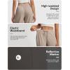 imagebaleaf 22 Wide Leg Pants for Women Capri Sweatpants Pant Cropped Lightweight Quick Dry Petite Pant with Pockets Loose FitKhaki